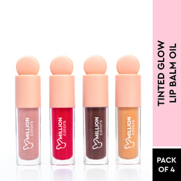 Tinted Lip Balm Oil | Plumpy Effect Pack of 4