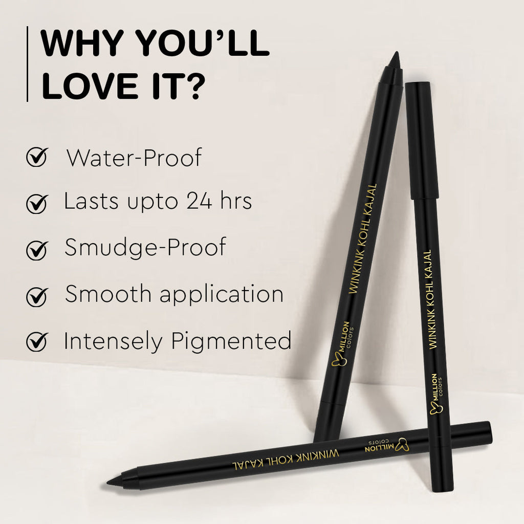 Waterproof Wink Ink Kohl Kajal – Million Colors