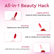 4-in-1 Stackable Lip Makeup Set