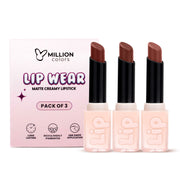 Creamy Matte Lip Wear (Pack of 3)