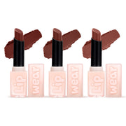 Creamy Matte Lip Wear (Pack of 3)