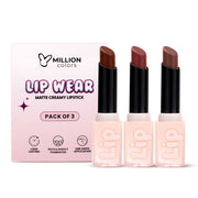 Creamy Matte Lip Wear (Pack of 3)