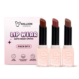 Creamy Matte Lip Wear (Pack of 3)
