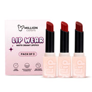 Creamy Matte Lip Wear (Pack of 3)