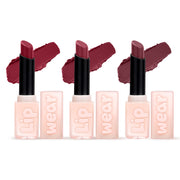 Creamy Matte Lip Wear (Pack of 3)